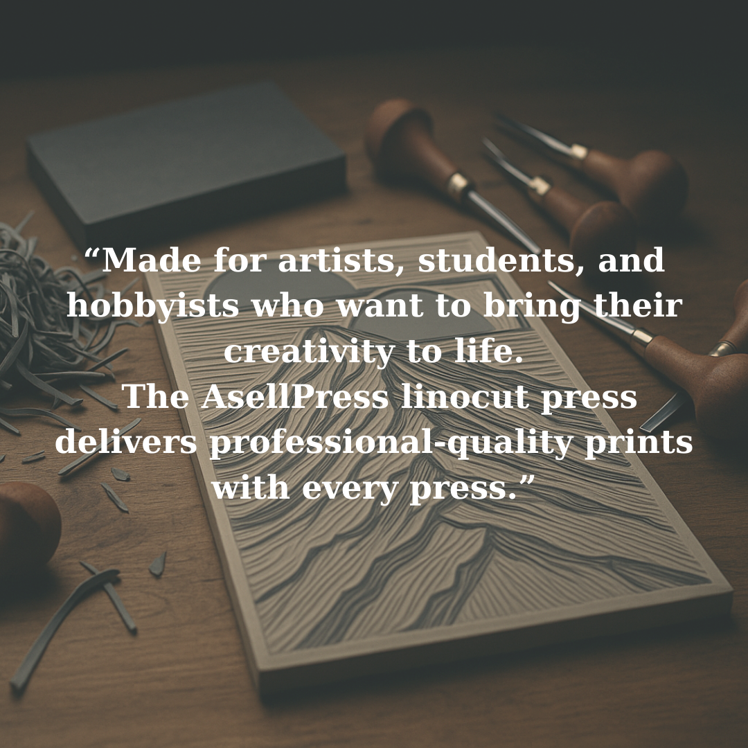 A3 Professional Linocut Press Machine Beech Wood Printmaking Tool A4-A5-Legal size section My Store